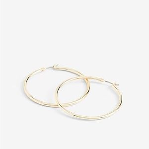 Golden Large Hoop Earrings